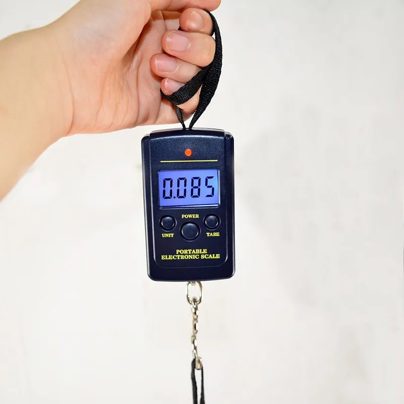 40kg Digital Luggage Handy Scales 88Lb 1410oz LCD Display Hanging Fishing Weight Scale wen6753