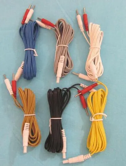 HWATO SDZ-II Elektronisk akupunkturinstrument Utgångsledningsledning Elektro-akupunktur Device Crocodil Clip Cable 5 Färger