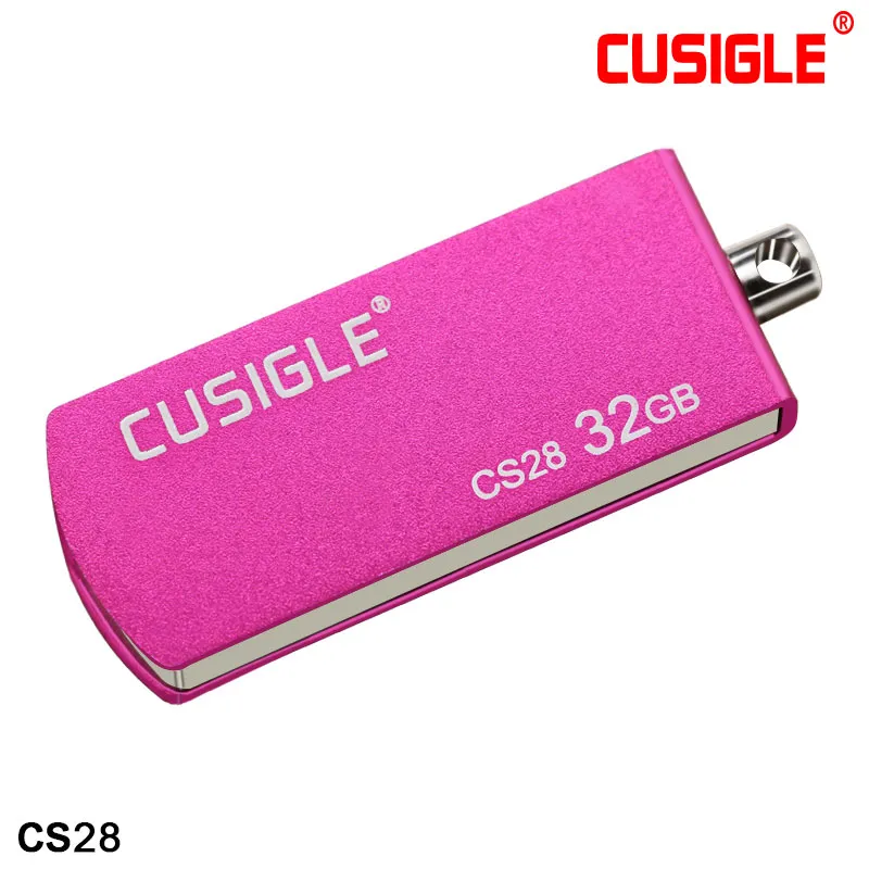 Cusigle CS28 용 금속 회전 키 체인 16GB 32GB 64GB 128GB USB 플래시 드라이브 2.0