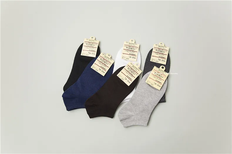 Toptan-20 çift / grup kısa açılış erkek spor çorapları erkekler için saf renk rahat çorap 6 renk ücretsiz gönderim