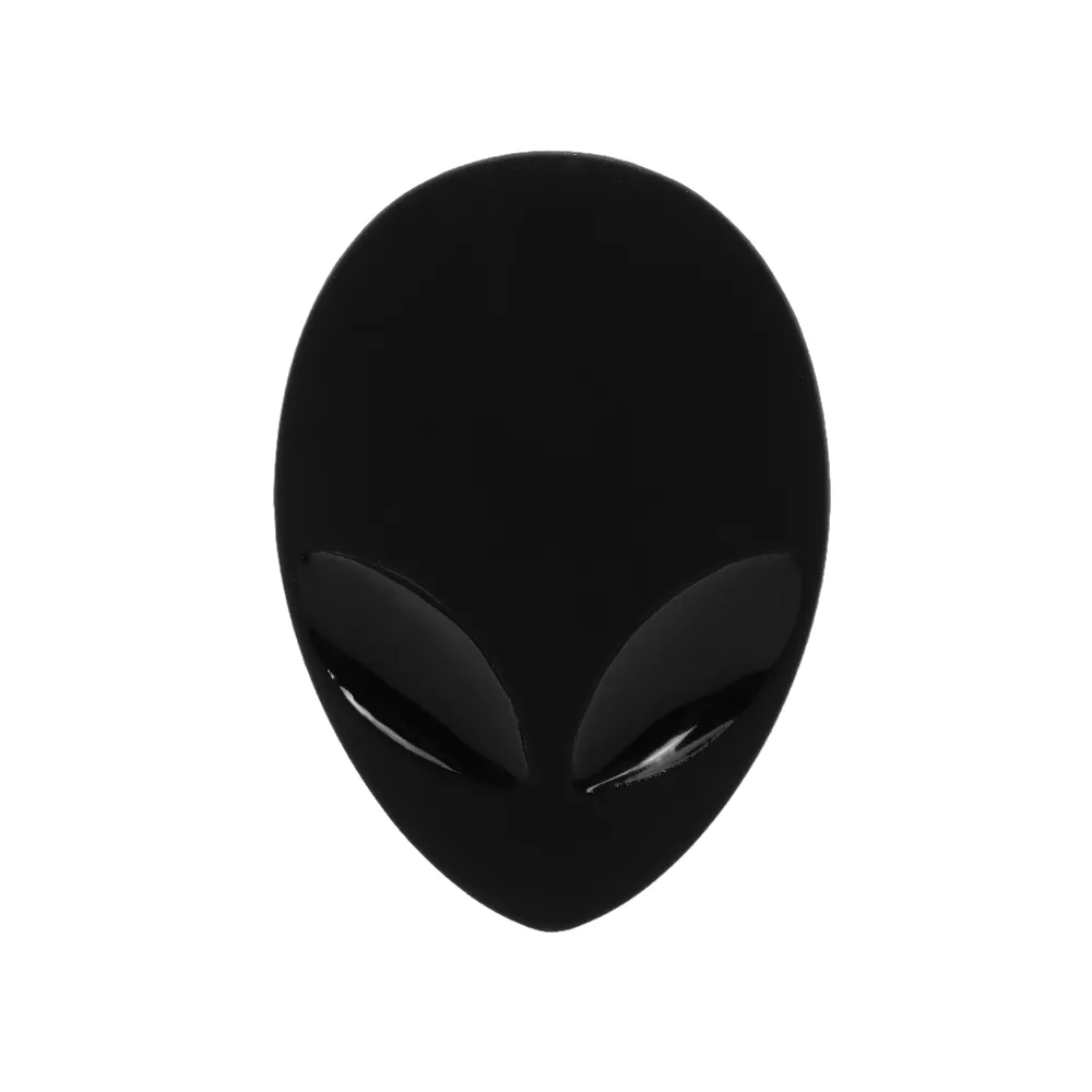 2018 Hot Full Metal 3D Alienware Alien Head Auto Logo Autocollant Vinyle Badge Autocollants De Voiture Graphique Haute Qualité Car Styling