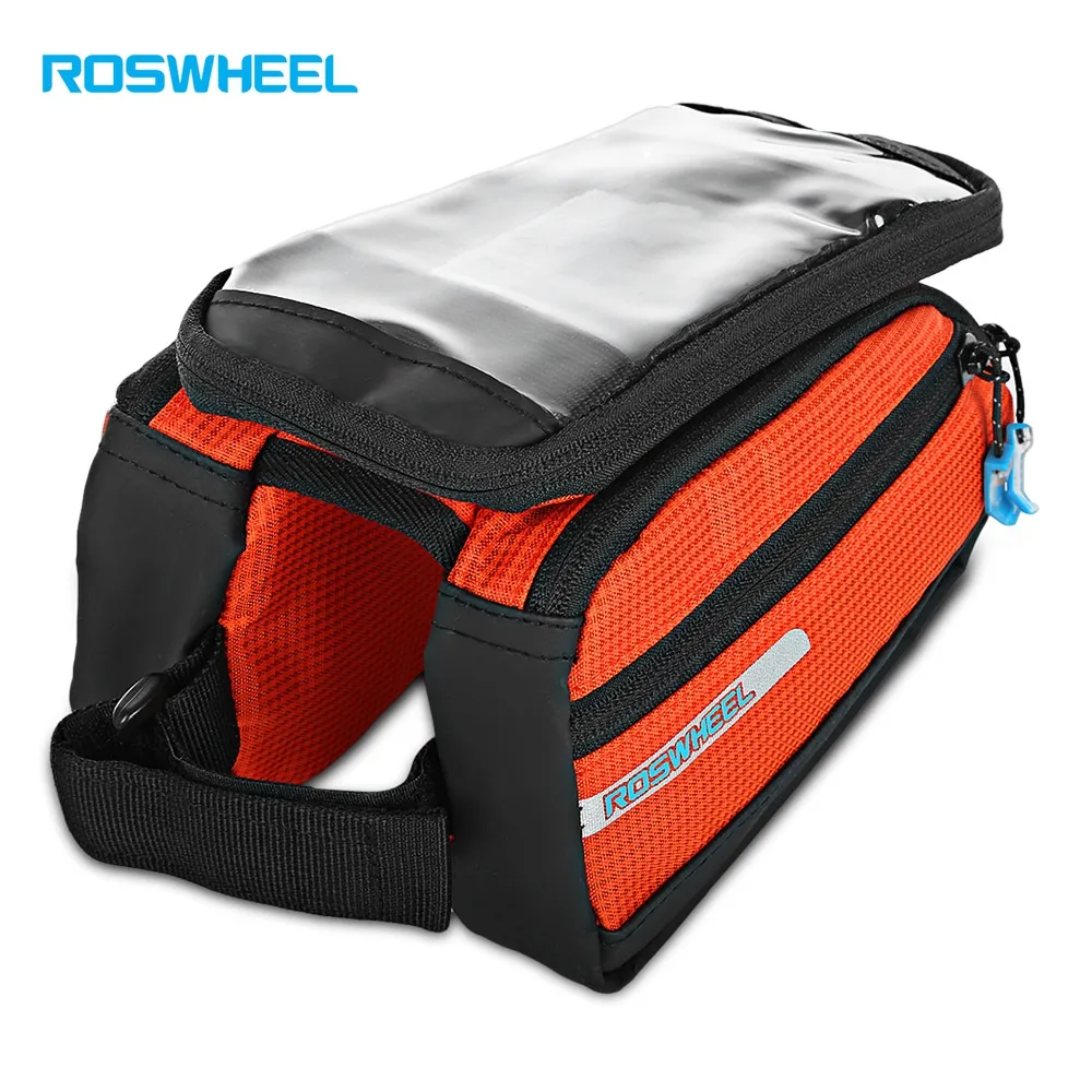 ROSWHEEL 121273 1L Vélo Vélo Écran Tactile Sac Avant Tube Sacoche