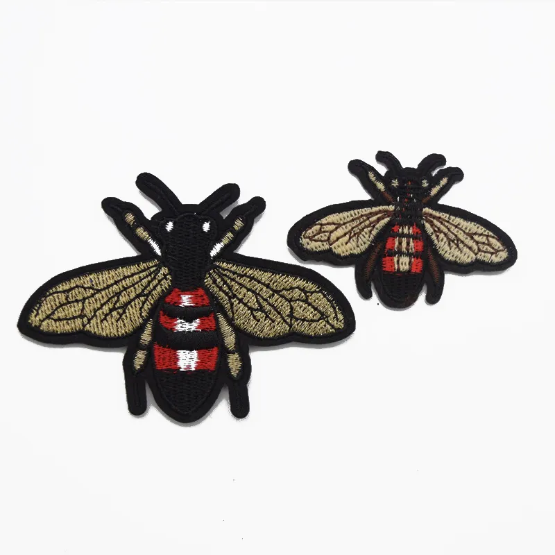 25pcs Embroidery Bee Patch Sew Iron On Patch Badge Fabric Applique DIY for clothes shoes bags