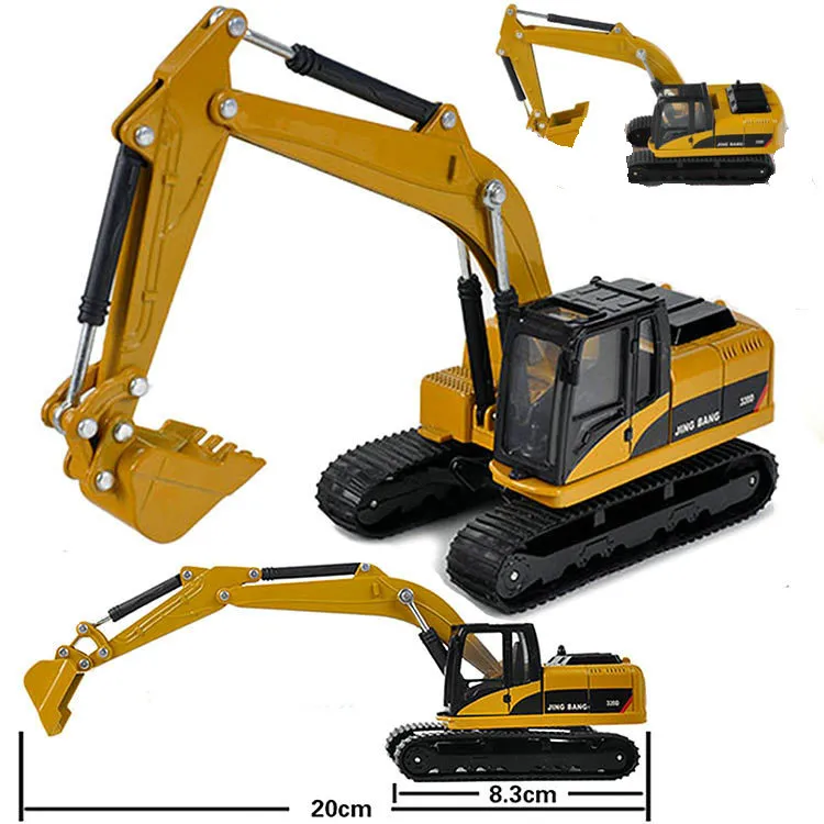 1:50 Alloy Excavator Truck Car Vehicles Modell Diecast för Boys Dream Leksaker Presentbarn Toy