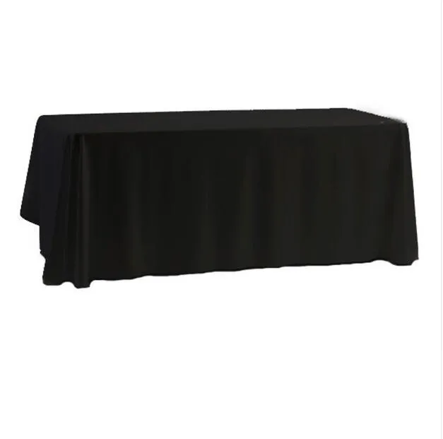 Branco preto mesa toalha de mesa capa para festa de casamento banquete decoração 145x145 cm planície tingida home decorartion