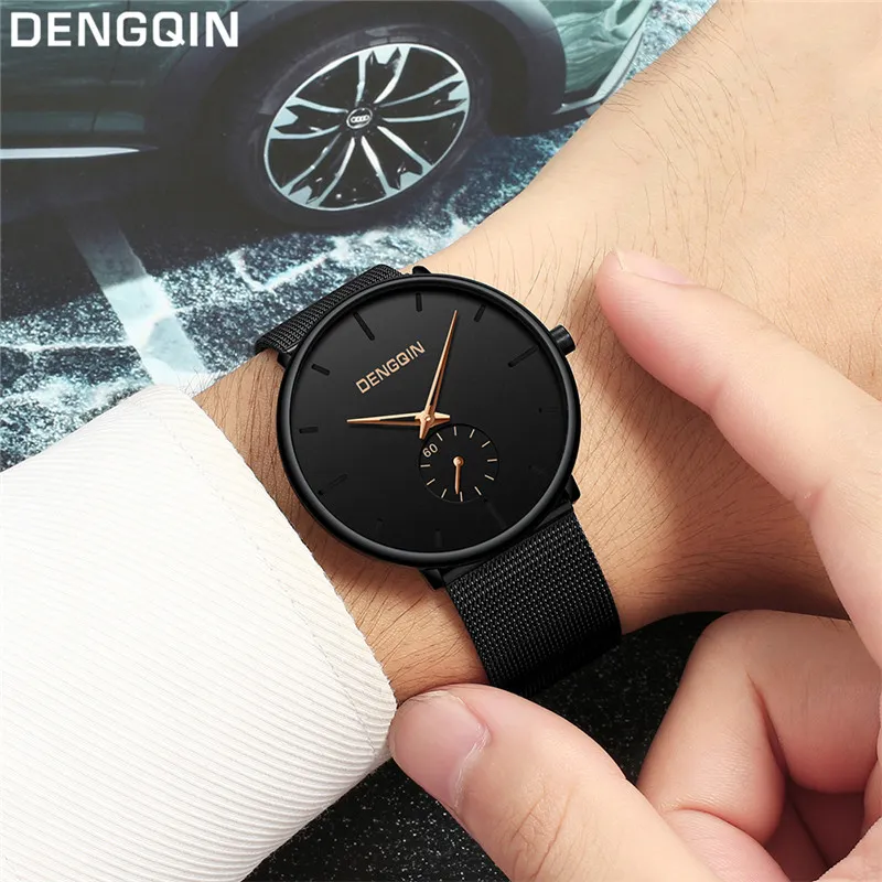 Mens Watch 2018 New Dengqin Women Men Stainless Steel Watch Quartz Bracelet Wrist Watches Montre Relogio 1 889 DHgate