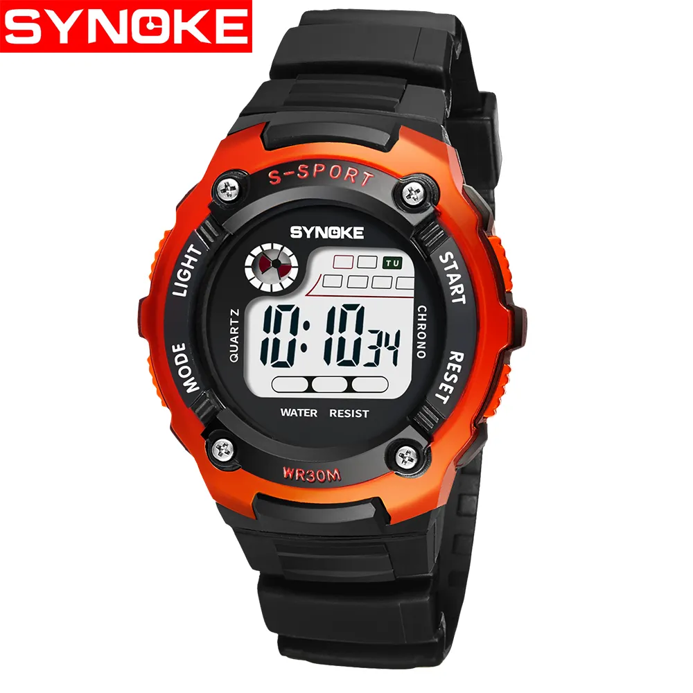 SYNOKE NEW Digital Children Watch Electronic Child Sport Wrist Watch Digital-watch for Girl Boy Kids Watches Girls Boys Clock292m