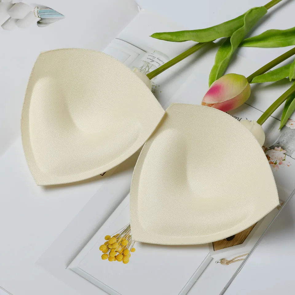 Womens Summer Swimsuit Padding Inserts Sponge Foam Stick On Bra Cups Pads  For Chest Cup And Thin Chest Bikini From Richardgu10, $1.48