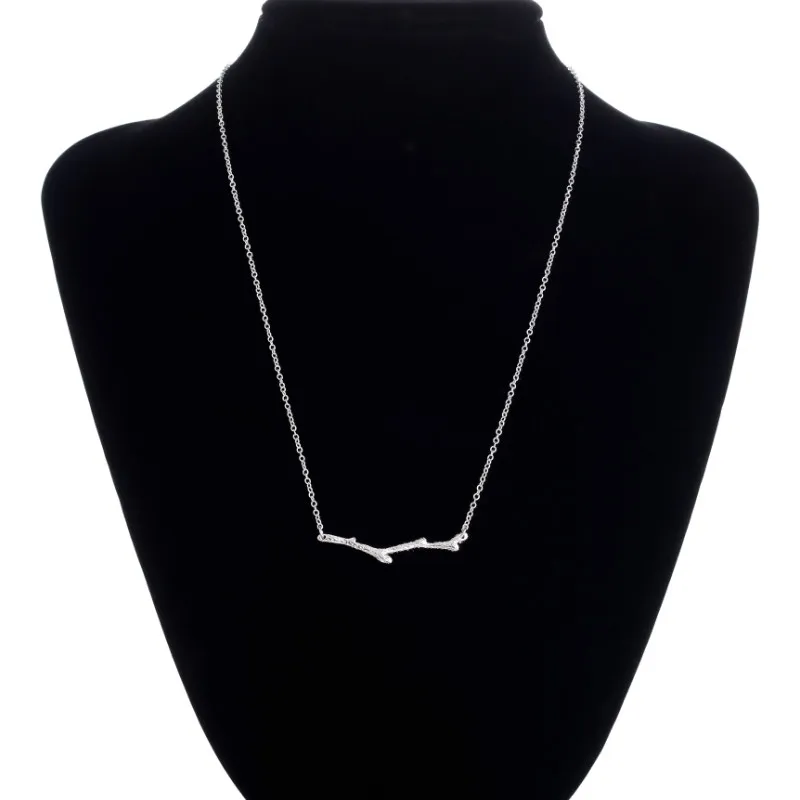 mode växtform pläterade guldhalsband lång grenhänge halsband för kvinnliga gåvor hela5783004