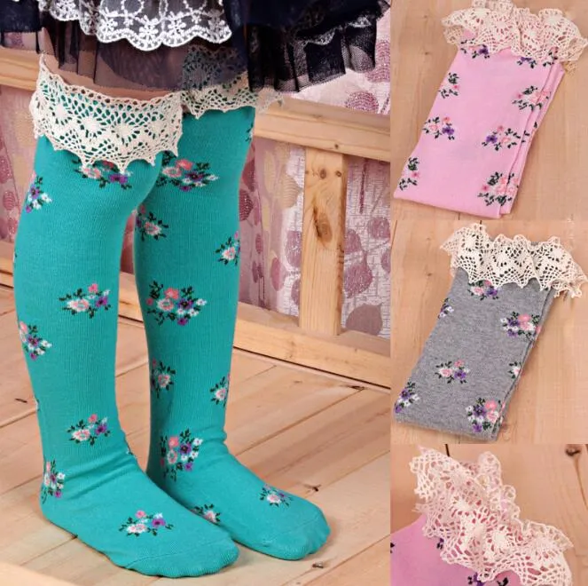 Girls In Tube Lace Socks Leggings 2015 NEW Lovely Girls Lace 35cm In