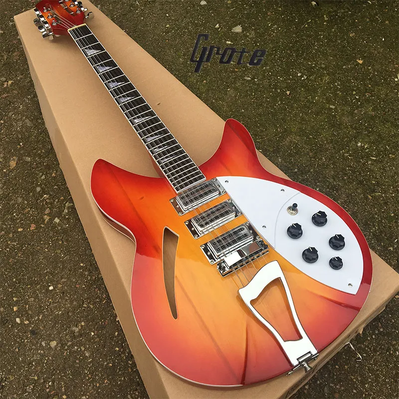 Grote Sells Ricken Style 12 String Electric Guitars, Mahogany