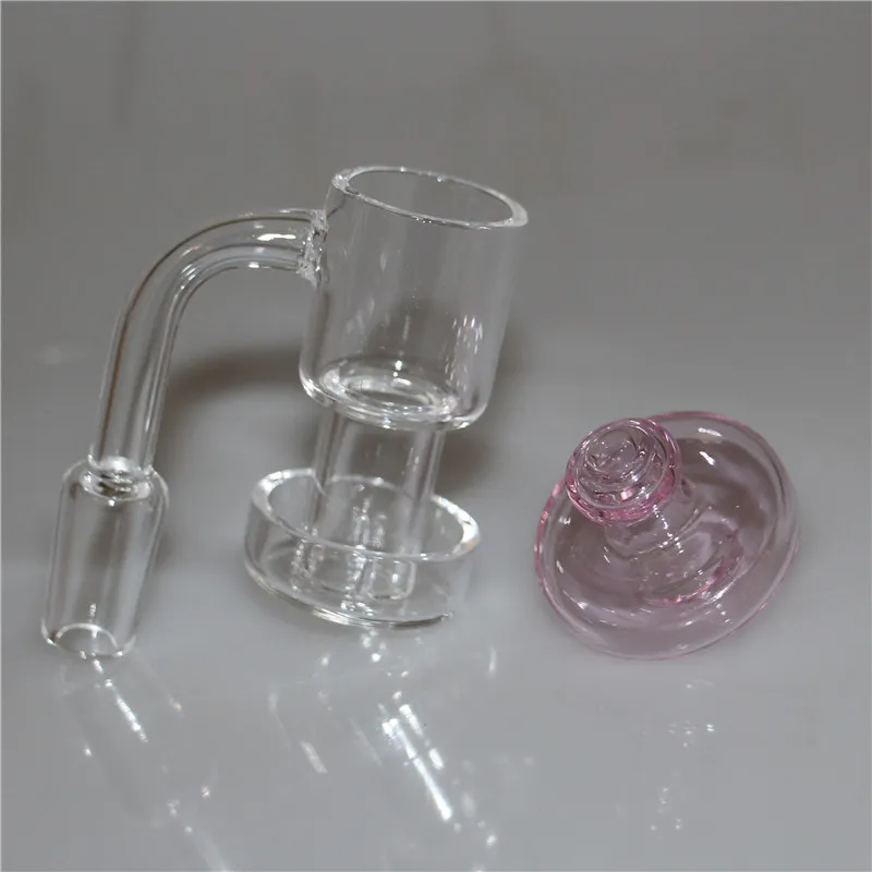 Palenie Bangers Quartz Palenia z UFO Cap Cap Quartzs Thermal Banger Banger Set Zestaw paznokci do szklanych Rury wodnej 14mm 18mm