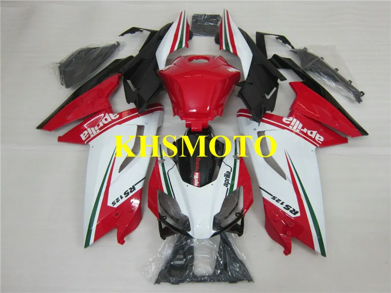 Kit carena stampo iniezione per Aprilia RS125 06 07 08 09 10 11 RS 125 2006 2011 Set carene ABS rosso bianco AA07