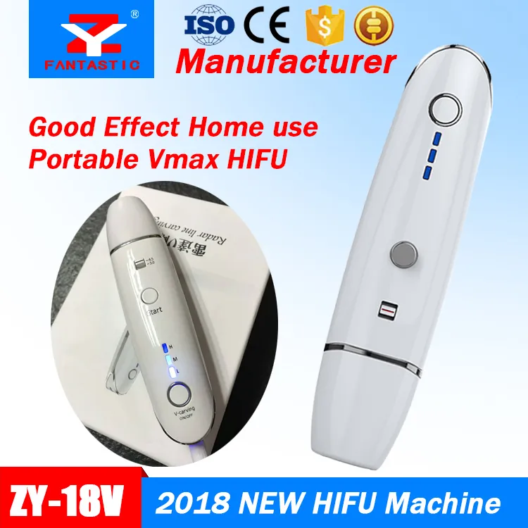 Portable v Max Hifu ansikte Lyftande rynkborttagning HIFU-terapi Hudstramning Hög intensitet Fokuserad Ultraljudsövervakningssalongutrustning