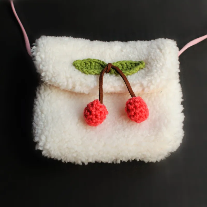 배낭 새로운 어린이 변화 지갑 봉제 스낵 가방 4 색 the cherry fruit coin purse