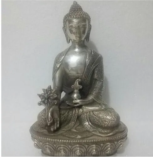YM 309 8 "Nepal Tibet Budist bronz Şifa Tıp buda heykel