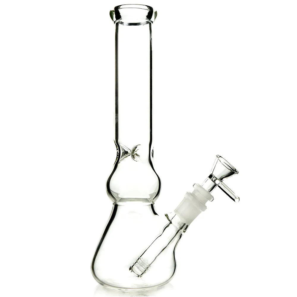 Cheap Straight Tube Glass Bong Diffused Downstem Perc Percolator Bongs Dab Oil Rigs Clear Water Pipe 18.8mm Female Joint WP304