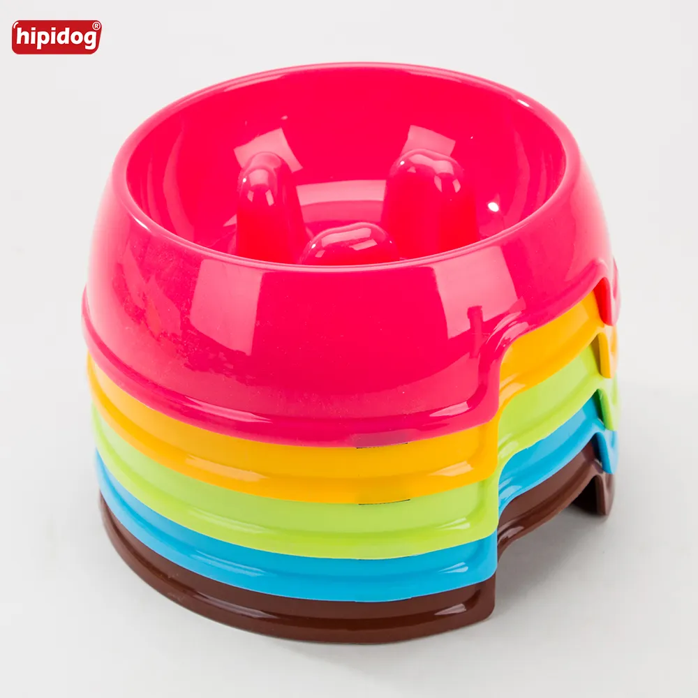 Hipidog Pet Dog Plastic Bowl Dog Food Water Eco Friendly Durable Bowl