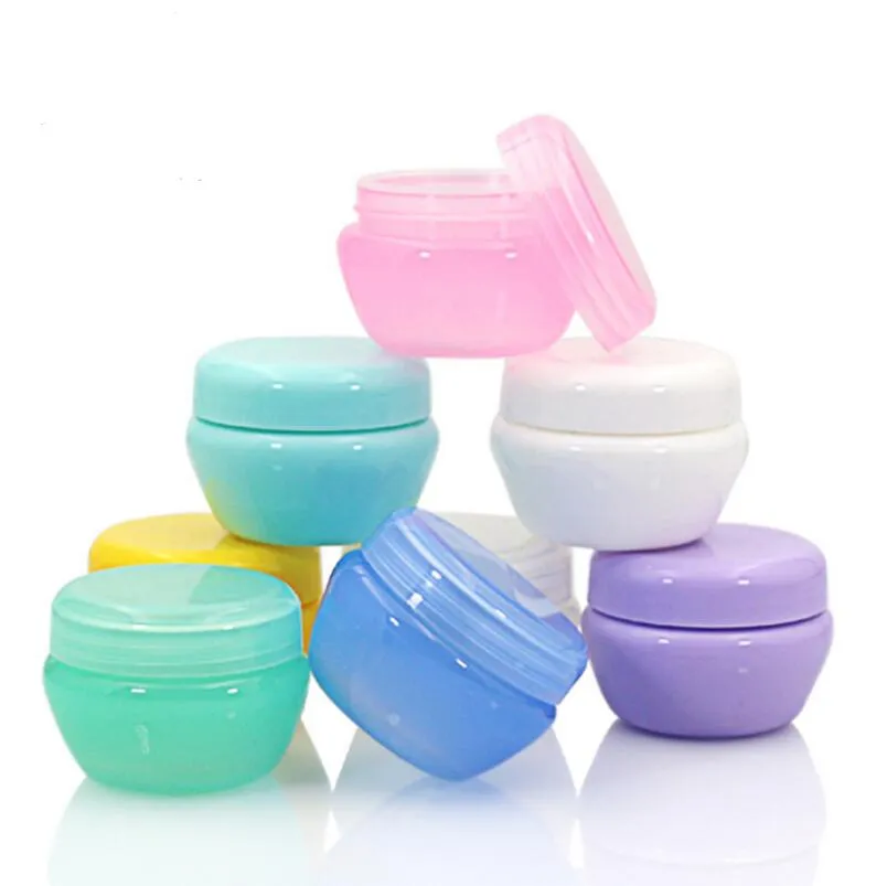 5g 30g Mushroom Shape Box PP Cosmetic Empty Bottle Candy Color Face Cream Sample Jar With Clear Liner LX1148