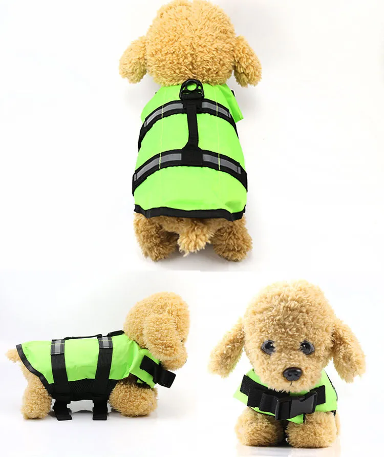 2018 Cão Saver Colete salva-vidas Refletivo Pet Preserver Multi-tamanho Colete de Segurança Aquática Pequeno Grande Cão Swimwear