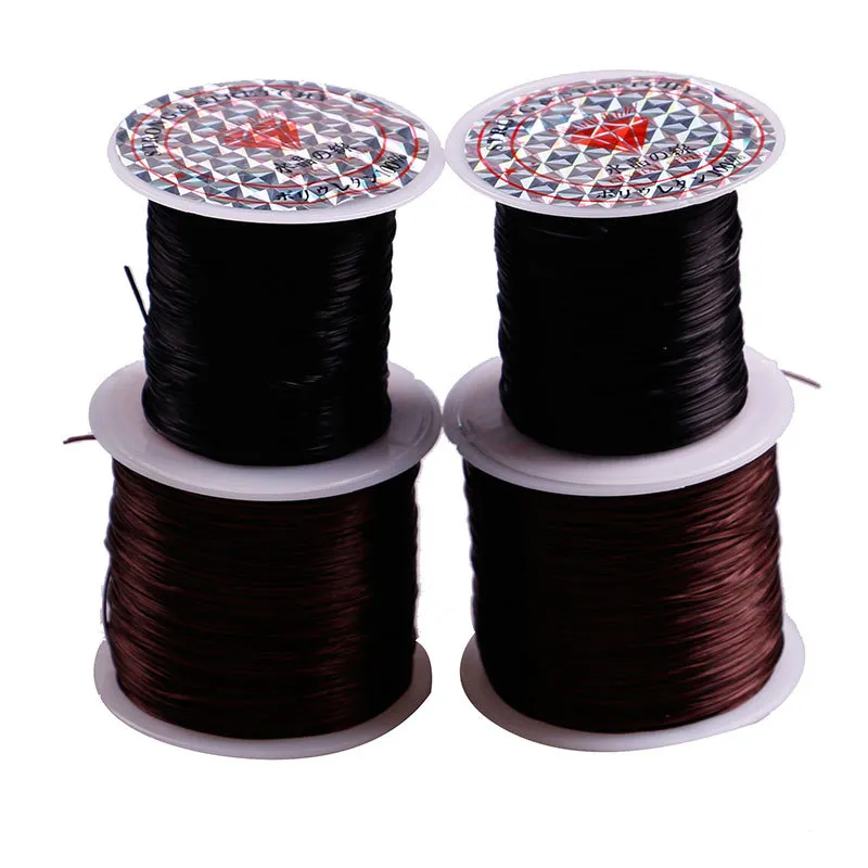 ZF Weaving Thread Elastic Thread for Wig Sewing Crystal Thread 10 Moll för hår Wefts Hårförlängningar Sömlösa peruktillbehör T8406004