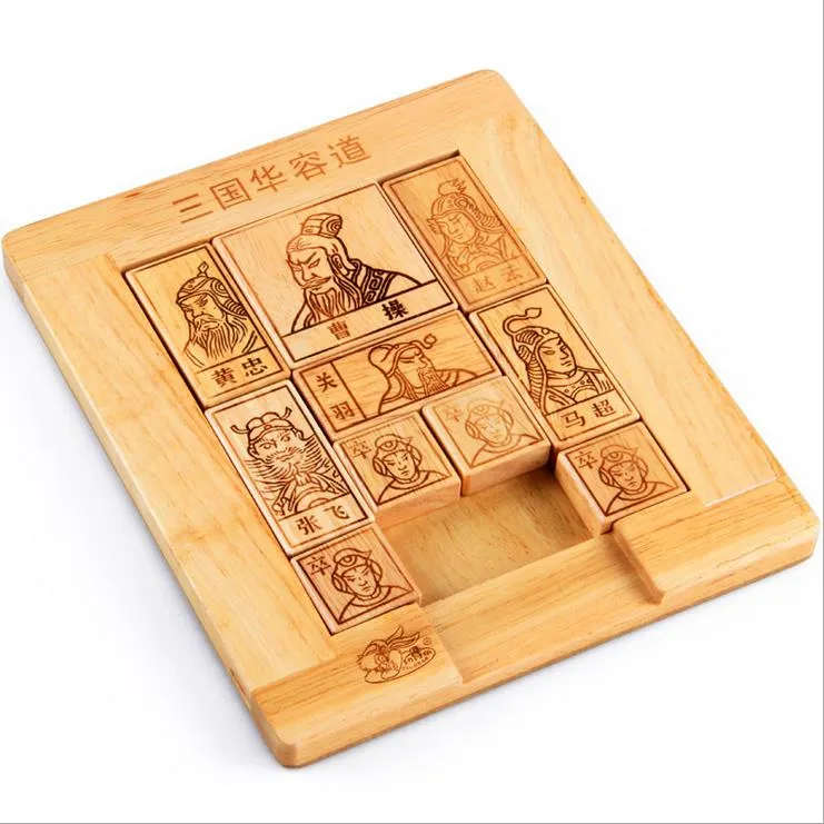 Spedizione Tre Regni Huarong Road gioco cerebrale grande bambino adulto Tradizioni cinesi intelligenza Gioco in legno Tavola magica Risoluzione dei problemi