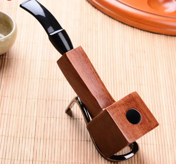 Personalized fashion square pipe creative design, exquisite design, flat head portable pipe