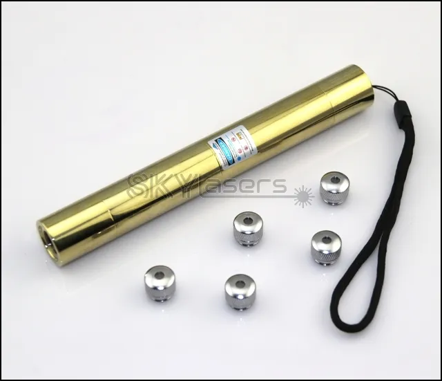 Puntatore laser blu a fuoco regolabile da 450 nm 10 miglia più potente oro placcato con tappi da 5 stelle 2x18650 bicchieri di caricabatterie Bettery Alluminu6719447