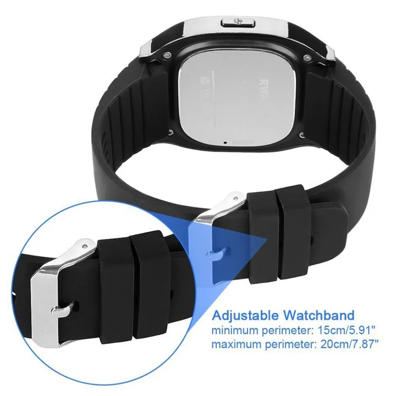 M26 SmartWatch Bluetooth Smart Watch för Android Mobiltelefon med LED-display Musikspelare Pedometer i Retail Package