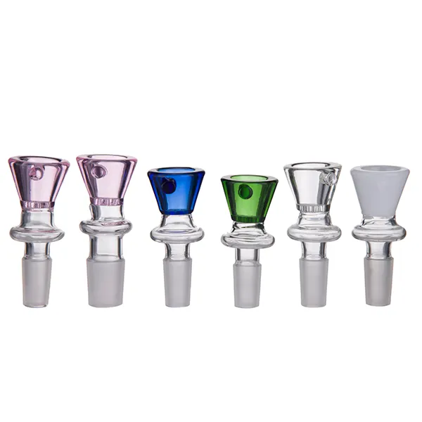 Glass Bowl 10mm 14mm 19mm Male Female Joint Herb Holder With Comb