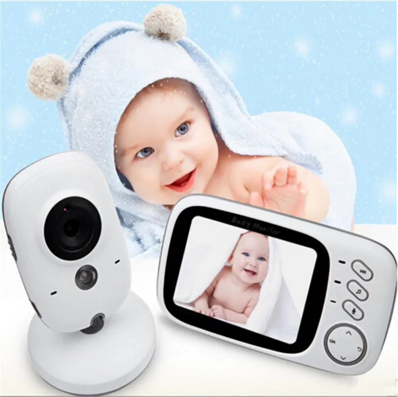 Fimei 3,2 tums trådlös video färg natt vision baby monitor kamera baby sova nanny säkerhet videokamera övervaka LCD-moniter