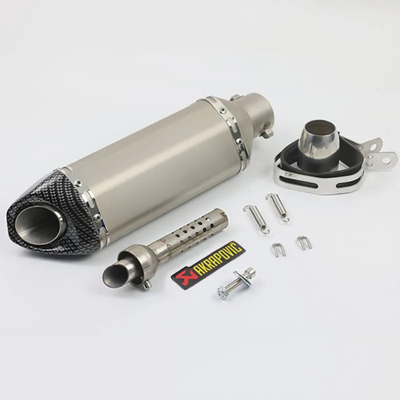 Système de tuyau de silencieux d'échappement en acier inoxydable pour moto 38-51mm avec DB Killer amovible Silp on pour kawasaki ninja 650 Huang Long 250