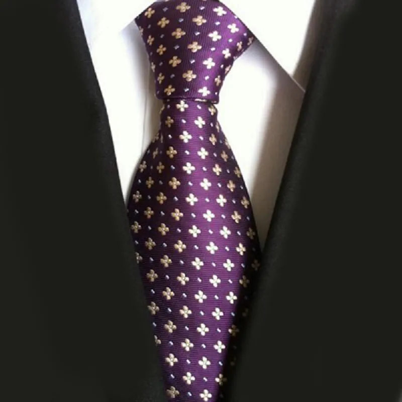 Paisley Jacquard Woven Silk Mens Ties Neck Tie 8cm男性のための縞模様のネクタイビジネススーツビジネスウェディングパーティー