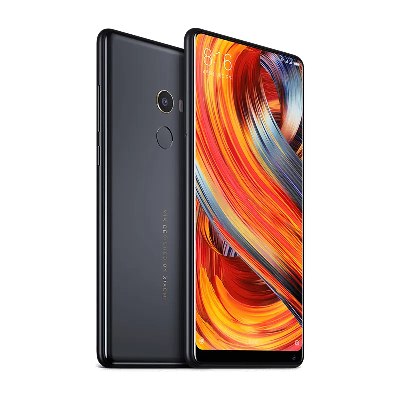 Xiaomi Original Mi Mix 2 4G LTE Mobile 6GB RAM 64GB 128GB 256GB ROM Snapdragon 835 Android 5.99 "フルスクリーン12MP NFC 3400MAHフィンガープリントIDフェイススマートセル6B 18GB 5 1MP