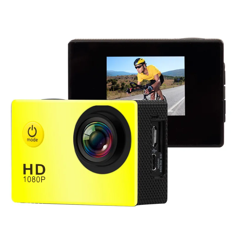 1080p 풀 HD 액션 디지털 스포츠 카메라 2 인치 화면 방수 30m DV 녹음 미니 스키 자전거 PO 비디오 CAM2731010