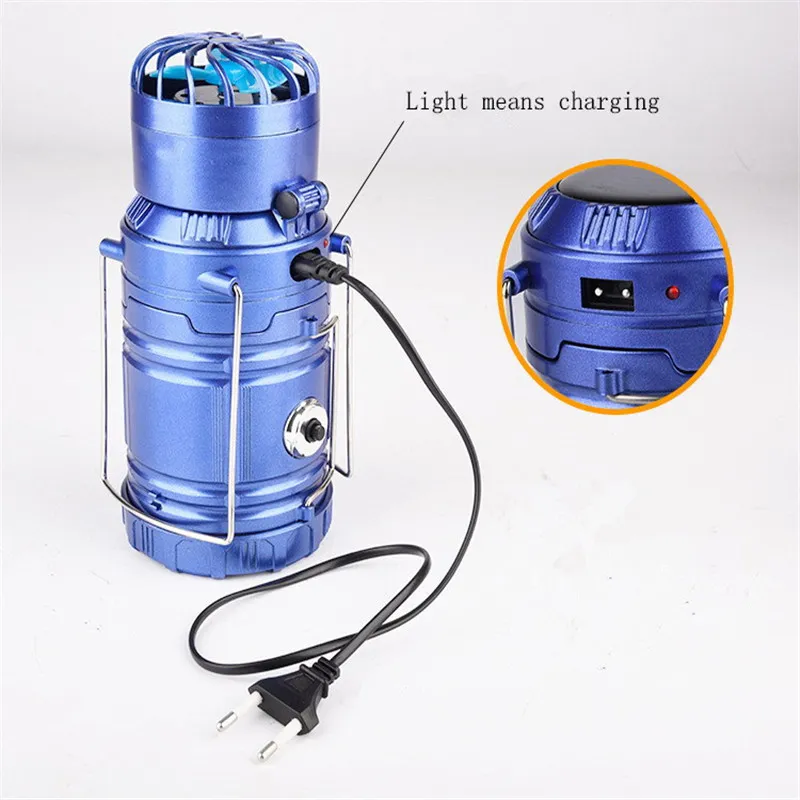 3 in 1 Function Rechargeable Solar Powered Camping Light DC charge Flashlight Fan Lantern Outdoor Hanging Hiking Lamp4221298