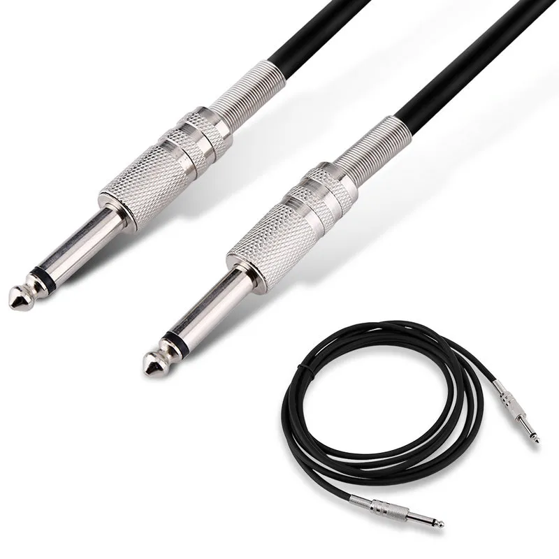 VBESTLIFE YENİ 6.35mm Jack Erkek - Erkek Mono Fişleri Elektro Gitar Hattı Koru Sommer Kablosu Evrensel