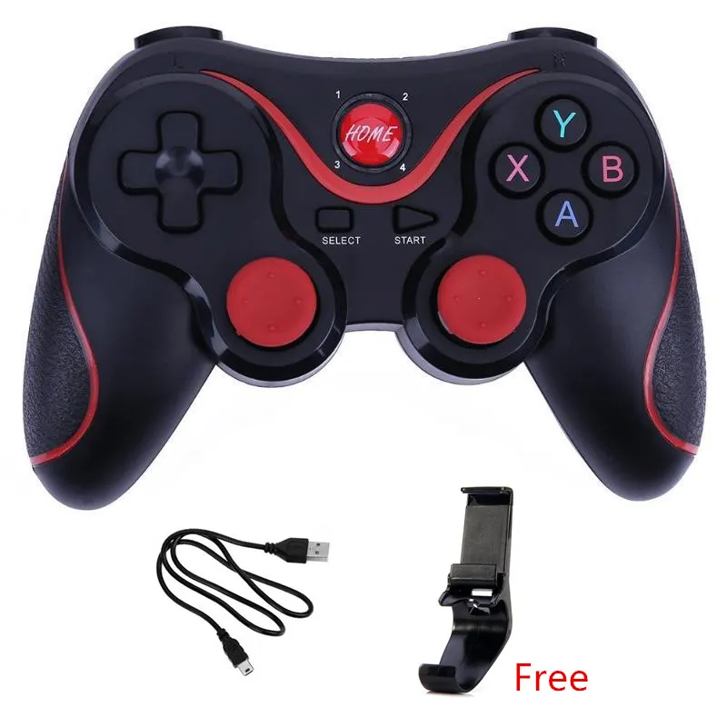 Sem fios Bluetooth 3.0 Joystick T3 Gamepad controlador de jogos X3 Gaming Remote Control para Tablet PC Smartphone Android com suporte