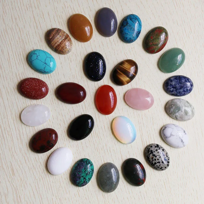 Wholesale 18mm*25mm High Quality Natural stone Oval CAB CABOCHON Teardrop Beads DIY Jewelry making ring Free shipping