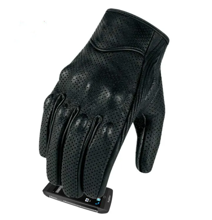 Gants de Moto en cuir de chèvre pour écran tactile, pour hommes et femmes, pour vélo électrique, Luvas da motocicleta Os carros eletricos, vente