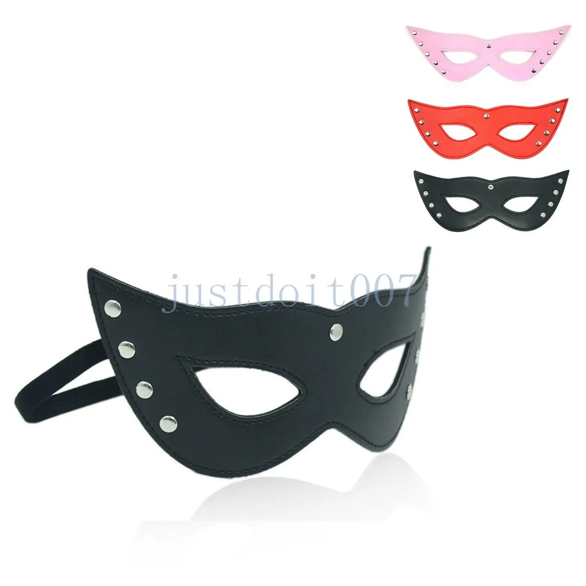 Bondage Women Cat Eye Face Mask Hen Night Fancy Dress Costume Party Sequin Masquerade # R32