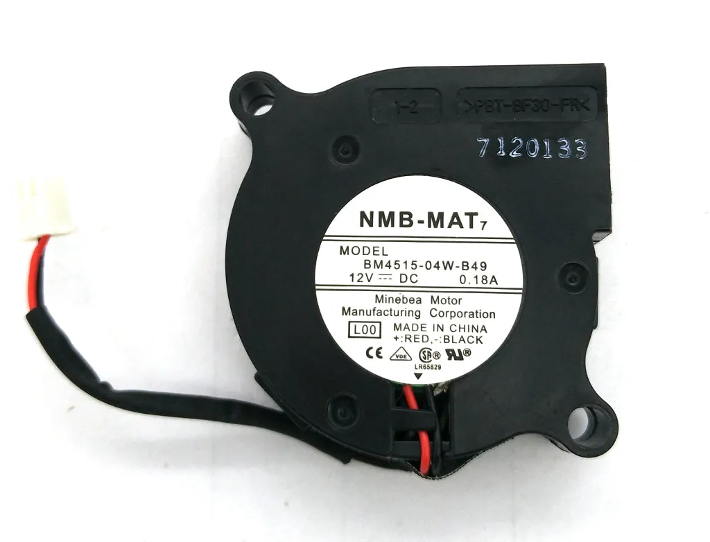 Ny original NMB BM4515-04W-B49 DC12V 0.18A 45x15mm 2lines Projector Cooling Fan Blower