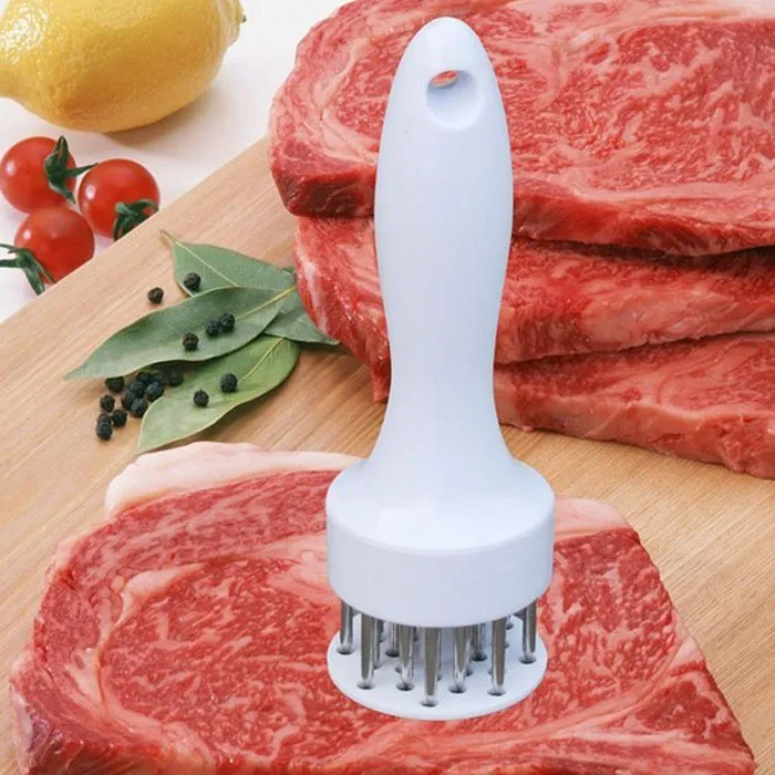 Hot Sale Top Quality Profession Köttkött Tenderizer Nål med rostfritt stål Pounder för stek Köksredskap Drop Shipping