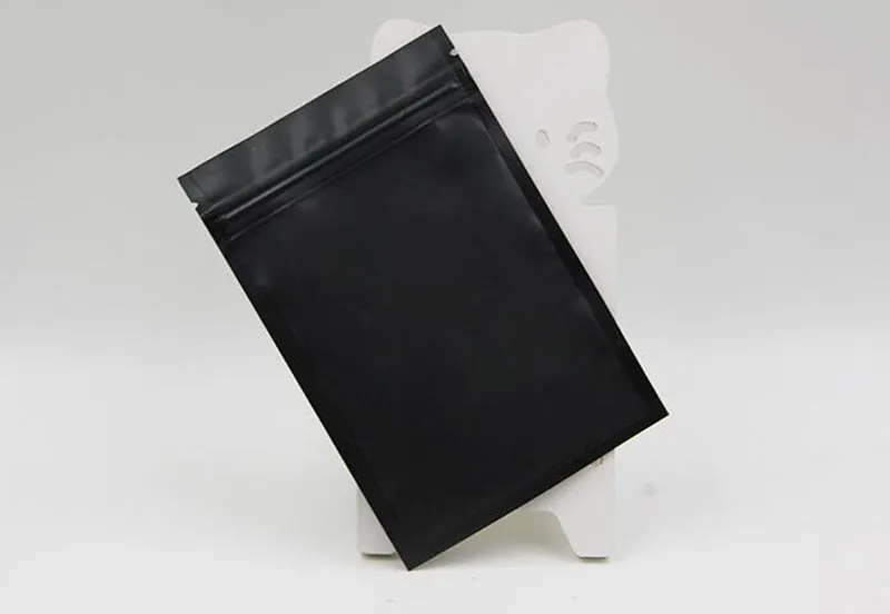 Gold/Green/black/white color Metallic Mylar bags flat bottom Black Aluminum foil small plastic zipper bags 