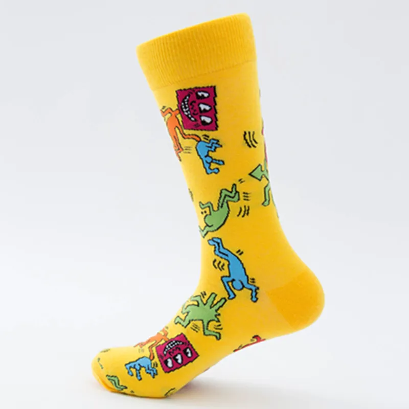 Funky Colorful Cool Socks Happy Mens Novelty Loafer Cotton Socks Men Socks Funny Socks Modern Socks Art Male From 15 2 DHgate