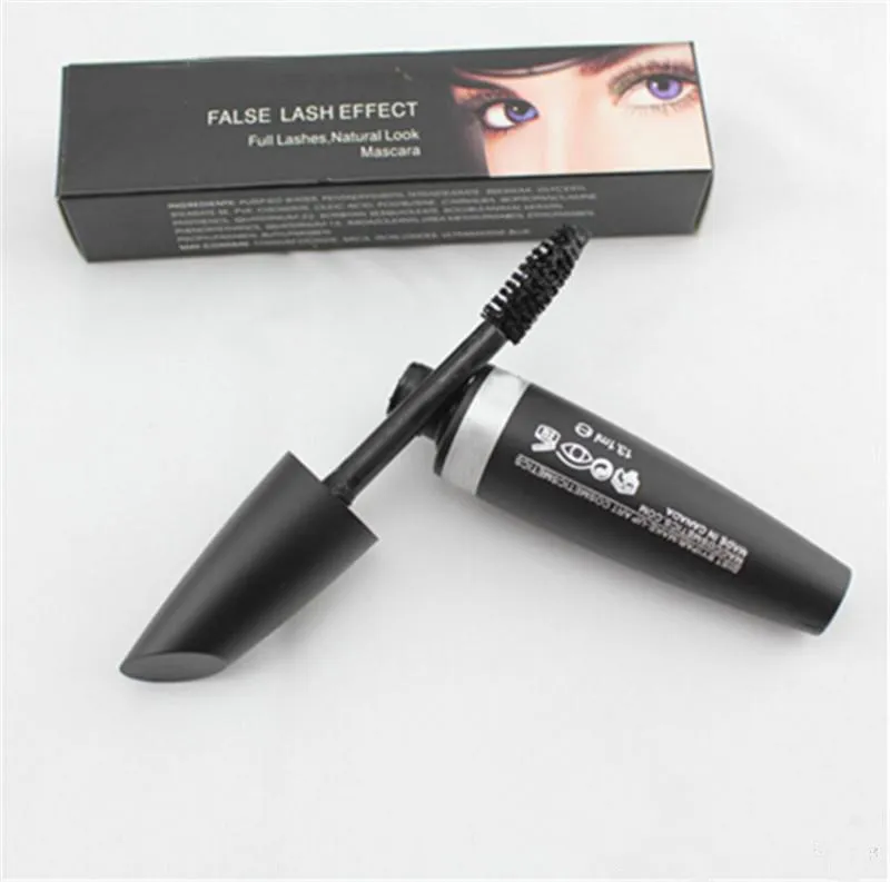 Maquillage smink Fiber Mascara Fasle Effect Tjock Cruling Lifting Makeup Eyelash Cream Waterproff Cosmetic Tools Gratis frakt