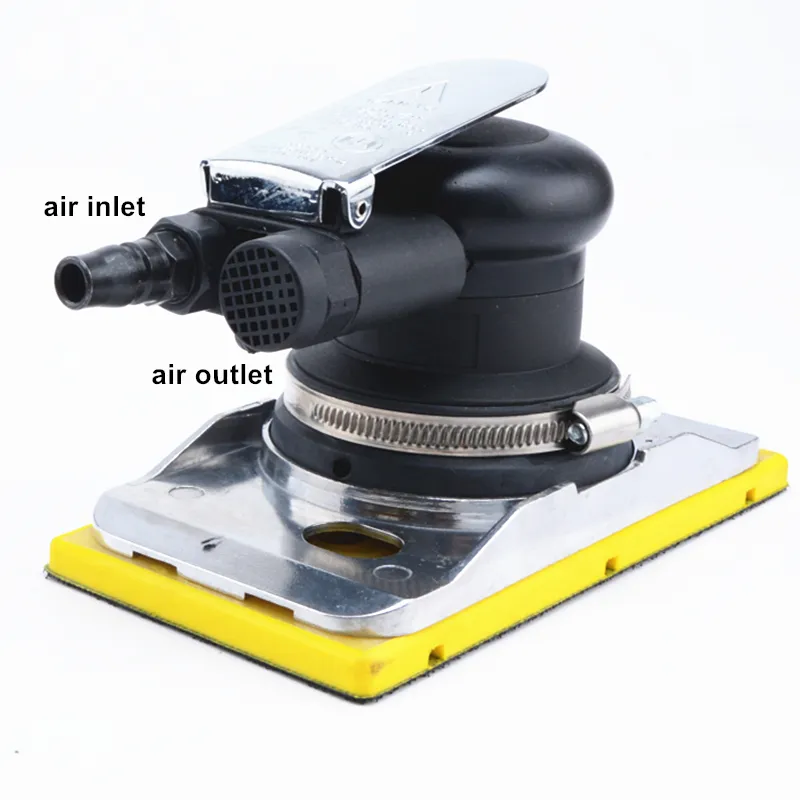 진동 공압 샌더 전동 공구 8470 직사각형 연삭 기계 진공 청소 샌딩 95 * 175mm