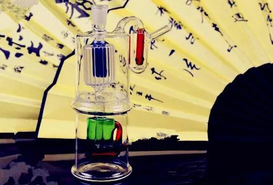 Multilayer imitation backwater kettle Wholesale Glass bongs Oil Burner Glass Water Pipe Oil Rigs Smoking Rigs