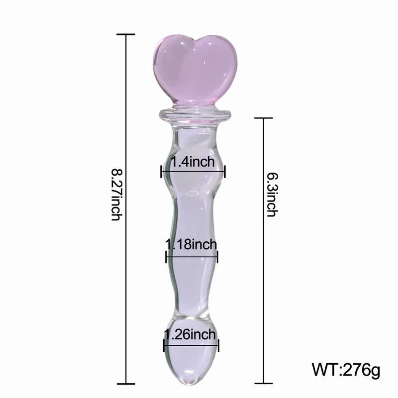 Huge Pyrex Glass Dildos 3 Beads Anal Butt Plug Toys... From Ruiqi04, $11.53 