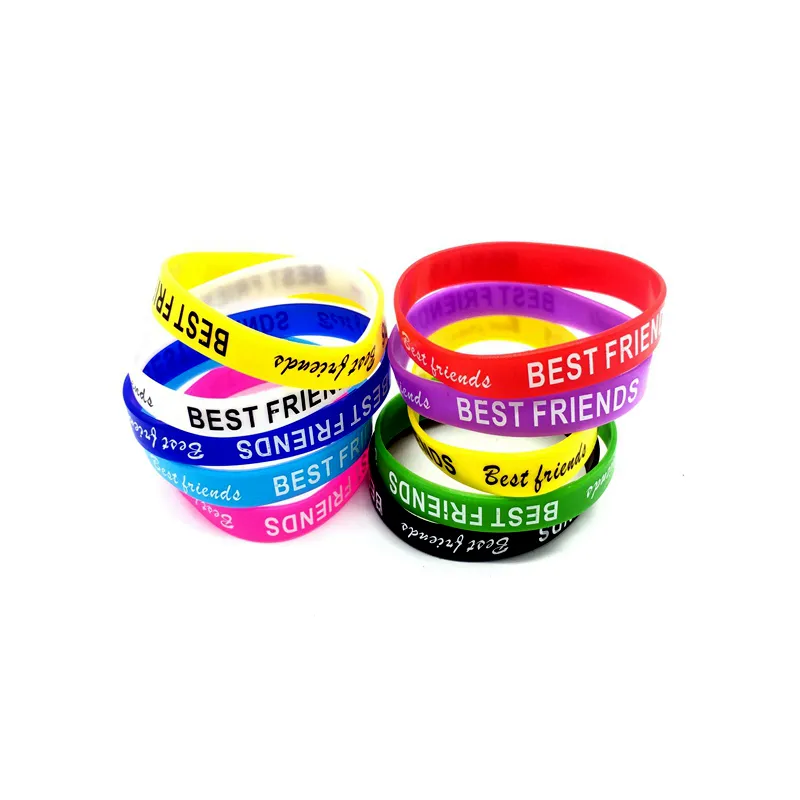 Mode Caoutchouc Silicone Bracelet charme gelée Bracelet Élastique Conception Sport Élasticité Bracelet Hommes Femmes Bijoux Manchette Montre Bande Bonne Qualité Cadeau